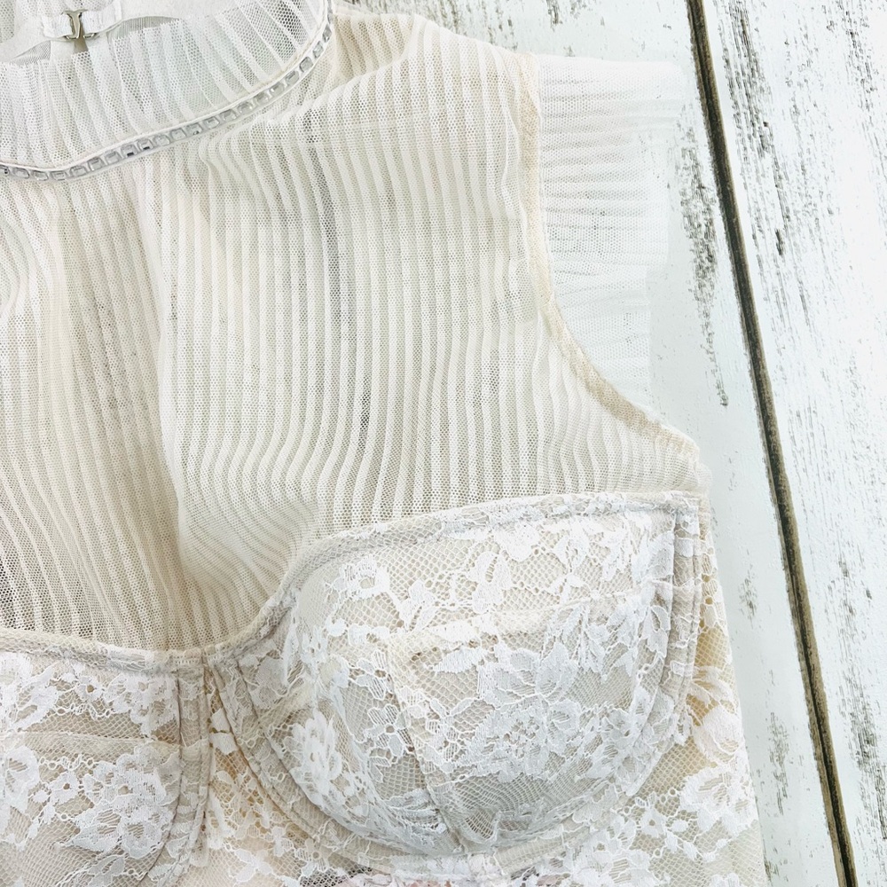 36D Victoria’s Secret Dream Angels Lined Demi Tulle Lace Bra - Picture 8 of 12